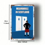 CIFbuy 1pc Scottish Style Humorous Bathroom Door Metal Sign, 8x12 Inch Decorative Iron Plaque, Funny Indoor Wall Art, Durable Room Acce TikTok, TikTok, Self-pickup Logiopics - Image 2