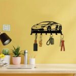 CIFbuy Alluring 1pc Metal Key Holder for Wall. The 7 - Hook, Black, Wall - Mounted Organizer is a Gorgeous Addition to Your Front Entryway. It Serves as a De(TikTok/temu self-pickup orders) - Image 8