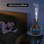 Portable USB Humidifier Diffuser for Travel & Office 300ml Compact Cool Mist for Dry Air with 2 Essential Oils, Perfect for Car, Desktop, Bedroom - Image 9