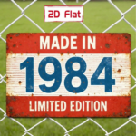 CIFbuy 1pc 1984 Limited Edition Retro Iron Metal Wall Sign" Sign, Vintage Rustproof UV Resistant Plaque, Resistant Plaque, 2D Flat Unframed Decor 7.87x11.81in Metal WalikTok, Metal WalikTok, t Self-pickup Logiopics - Image 4