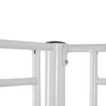 Same Code 38354706 Iron Bed Bunk Bed with Ladder for Kids Twin Size White - Image 9