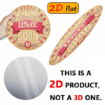 CIFbuy 1pc Get Well Soon Gift, " Round Aluminum" Aluminum Wall Plaque, Plaque, Pink & Beige Floral & Hearts Design TikTok, Temu Self-pickup Logisiics - Image 6