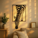 CIFbuy Modern Zebra Wall Art Black and White Animal Print Decor for Living Room Office Bedroom (TikTok, temu pick-up service) - Image 3