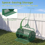 24" Lawn Topdressing Spreader with 0.75"×0.5" Mesh, Compost Spreader for Soil Sand Fertilizer Green - Image 6