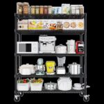 Heavy Duty Storage Shelves 55.12" W Wire Shelving Unit with Wheels 3200LBS NSF Metal Shelves for Storage Adjustable Garage Storage Rack Pantry Shelf Commercial Shelving, 75.59" H X 55.12''W X 23.62 - Image 16