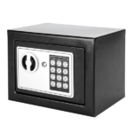 Mini Wall-in Style Electronic Code Metal Steel Box Safe Case 17EF Black - Image 31