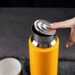 Fashion Titanium-Coated Tea Tumbler with Infuser, thermos cup 370ml purple - Image 7