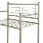 3 Shelves Tiered Bathroom Storage Rack in Satin Nickel - Image 3