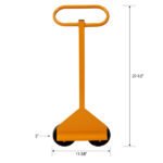 Drywall Dolly Cart with Wheels,Panel Dolly 220lbs Load Capacity,Panel Service Cart,Moving Panels,Yellow - Image 6