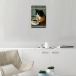 CIFbuy Vintage Metal Wall Art More Espresso Less Depression" Poster, Rustproof UV Resistant Unframed 2D Flat Decor Less DepikTok, Less DepikTok, t Self-pickup Logiopics - Image 5