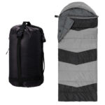 Rectangular Heated Sleeping Bag, Lightweight Sleeping Bag with Multi USB Powered Heating Pads, Waterproof Compact Envelope Sleeping Bag for Backpacking Hiking, Gray - Image 6