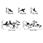 CIFbuy Modern 5-Piece iron Bird Wall Art Set Rustproof Waterproof Living Room Bedroom Patio Garden Durable Indoor Outdoor Home Décor Unique Housewarming Wedding Birthday Gift (TikTok, temu pick-up service) - Image 6