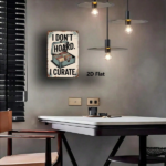 CIFbuy RetroVibe 2D Flat Metal Sign 8x12 Inch, I" Don't Hoard I Collect Quote Vintage Metal Plaque, Vintage Metal Plaque, Rustproof Waterproof Durable Decorat Inch, I DonikTok, Inch, I DonikTok, t Self-pickup Logiopics - Image 3