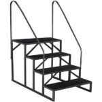 Step ladder, 2-Step Ladder Stool, 800lbs Capacity, Anti-Slip Treads & Handles, Foldable , Grey/Black (Shipment from Walmart) - Image 10