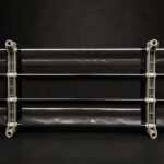 Multifunctional Assembled 3 Tiers 6 Compartments Storage Shelf Black - Image 10