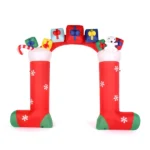 9ft 24W 11 LED Lights Christmas Sock Arch Holiday Arch Decoration - Image 4