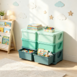 Green 3 Tier Kids Organizer – 6 Drawers Storage Unit, for Bedroom, Nursery, Kindergarten, Boys & Girls - Image 6