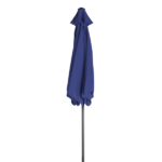 9ft Patio Umbrella, Outdoor Market Umbrella with Push Button Tilt, Crank Handle, 6 Sturdy Iron Ribs, UPF 50+ Waterproof Polyester Canopy, KD Design for Garden, Deck, Backyard, Poolside, Navy Blue - Image 4