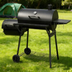 Barrel Charcoal Grill with Offset Smoker & Warming Rack, Outdoor BBQ Grill with 557 Sq. In. Grilling Space for Backyard Patio Parties, Black - Image 6