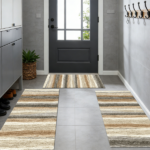Three-piece kitchen rug set, non-slip and washable, abstract pattern kitchen hallway rug, soft and comfortable, suitable for sinks, floors, entrances, hallways and bathrooms. - Image 7