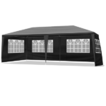 Same Code 74593042 Same Code 39118565 10'x20' Outdoor Party Tent with 6 Removable Sidewalls, Waterproof Canopy Patio Wedding Gazebo, Black - Image 7