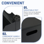 41*41*53.5cm Square Black Gas Storage Garden Iron Side Table - Image 10