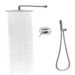 Shower System, Wall Mounted Shower Faucet Set for Bathroom with High Pressure 10" Stainless Steel Rain Shower head Handheld Shower Set, 2 Way Pressure Balance Shower Valve Kit - Image 5