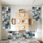 Three-piece kitchen rug set, non-slip and washable, abstract pattern kitchen hallway rug, soft and comfortable, suitable for sinks, floors, entrances, hallways and bathrooms. - Image 12