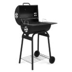 Charcoal Grills Outdoor BBQ Grill, Barrel Charcoal Grill with Side Table and Wheels, for Outdoor Backyard Camping Picnics Patio and Parties - Image 5