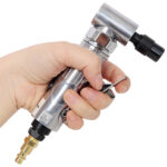 1/4" Air Angle Die Grinder,Ball Bearing Construction,Mini Pneumatic Angle Die Grinder, Compact Air-Powered Grinder for Grinding, Polishing, Porting, and Deburring