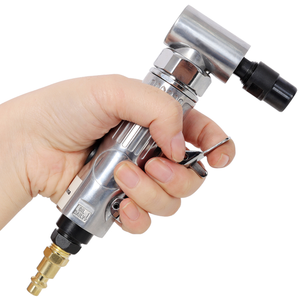 1/4" Air Angle Die Grinder,Ball Bearing Construction,Mini Pneumatic Angle Die Grinder, Compact Air-Powered Grinder for Grinding, Polishing, Porting, and Deburring