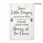 CIFbuy Hand Gesture Reminder Iron Metal Sign, Funny Vintage Wall Art Decor, 2D Flat Printed Hanging Plaque, Home Restaurant Decor 31x21 TikTok, TikTok, Flat Printed Hanging Plaque Self-pickup Logiopics - Image 2