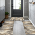 Three-piece kitchen rug set, non-slip and washable, abstract pattern kitchen hallway rug, soft and comfortable, suitable for sinks, floors, entrances, hallways and bathrooms. - Image 4