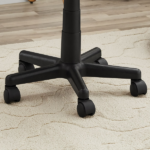 Armless Height-Adjustable Low-Back Task Chair with Plush Padded Seat, White Mesh (Shipment from Walmart) - Image 6