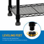 Changeable Assembly Floor Standing Carbon Steel Storage Rack Black - Image 17