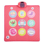 Pink Kids Dance Mat (3+ Ages), 5 Difficulty Levels & 9 Demo Songs, Non-Slip Safe Design - Image 2