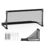40" Portable Folding Soccer Goal (Size S, Black) - Heavy-Duty Metal Frame, Tear-Resistant PE Net - Image 2