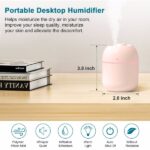 Portable Mini Humidifier, 220ml,Small Cool Mist Humidifier, USB Personal Desktop Humidifier For Bedroom Travel Office Home - Image 5