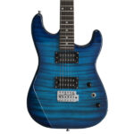 [Do Not Sell on Amazon] GST Stylish H-H Pickup Tiger Stripe Electric Guitar Kit with 20W AMP Bag Guitar Strap Blue - Image 28