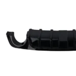 Rear Bumper Diffuser Lip W/ Brake LED fit for 2018 19-2023 Infiniti Q50 Glossy Black - Image 2