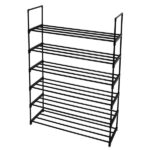 6 Tiers Shoe Rack Shoe Tower Shelf Storage Organizer For Bedroom, Entryway, Hallway, and Closet Black Color - Image 3