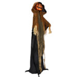 5.8ft Halloween Decorations Outdoor Life Size Animatronics Pumpkin Ghost, Sound-Actived Party Decor with Creepy Sound , Scary Haunted House Props for Garden Yard Lawn - Image 4