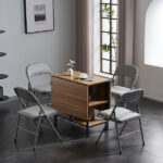 Same code 52529768 4pcs Elegant Foldable Iron & PVC Chairs for Convention & Exhibition Gray - Image 27