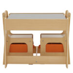 Children's Wooden Table And Chair Set With Two Storage Bags (One Table And Two Chairs) - Image 68