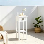 White 2-Pack 2-Tier Side Tables – Nightstand with Open Shelf - Image 4