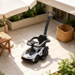 White Toddler Push Car – Stroller Walking Car for Age 1-3, Backyard Outdoor Fun - Image 8