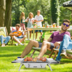 Foldable Charcoal BBQ Grill Stainless Steel Grill Net Easy Setup Portable Tabletop Barbecue Grill for Camping Picnic Outdoor Party Backyard - Image 13