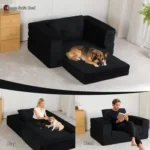 Green Recliner Chair, Overstuffed Armchair, Manual Recliner, Living Room Seating, Reading Chair, Padded Footrest, Home Theater Seating, Ergonomic Lounge Chair, Soft Fabric Recliner, Furniture. - Image 20