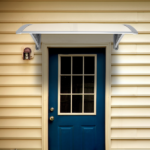 Same Code 26750828 HT-100 x 80 Household Application Door & Window Rain Cover Eaves Canopy White & Gray Bracket - Image 25