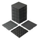 Plastic Interlocking Deck Tiles, 27 Pack, 11.8"x11.8" Waterproof Flooring Tiles for Indoor and Outdoor, Patio Floor Decking Tiles for Porch Poolside Balcony Backyard - Image 8